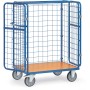 Carrello per pacchi Fetra con griglia in filo e porte a doppia anta, 1500mm - vista dettagliata