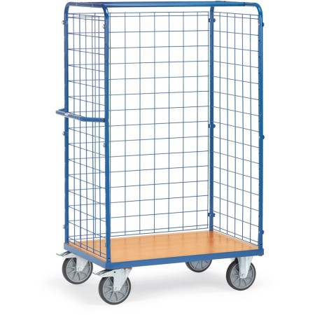 Carrello per pacchi Fetra con pareti a griglia, 1800 mm