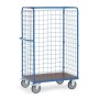 Carrello portapacchi Fetra con pareti a griglia, 1800 mm, con piattaforma impermeabile