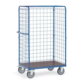 Fetra Paketwagen mit Drahtgitterwänden, 1800 mm, mit wasserfester Plattform
