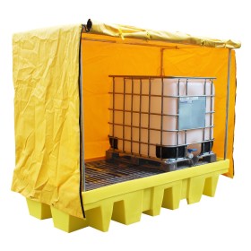 WOLFBAG Doppel-IBC Weichabgedeckte Auffangpalette 1140L Wanne