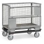 Fetra Paletten-Fahrgestell, 750 kg, 1200 x 800 mm, TPE-Bereifung, Grey Edition - Detailansicht
