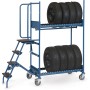 Fetra Reifen-Kommissionierwagen, 250 kg - technische Ansicht