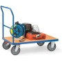 Fetra Schiebebügelwagen bis 600 kg Tragkraft, blau - technische Ansicht