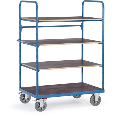 Carrello a piani Fetra SMV con 4 ripiani, 1800mm