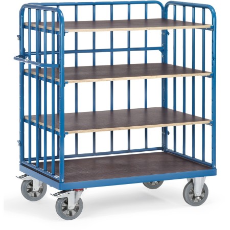 Fetra SMV-Etagenwagen, 4 Böden und 1 Längswand, 1500mm
