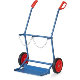 Fetra Stahlflaschenkarre, Tragkraft 100 kg, 2 Stahlflaschen à 20 Ltr