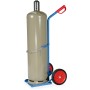 Fetra Stahlflaschenkarre, Tragkraft 100 kg, für 1 Propangasflasche 33 Ltr. Inhalt - technische Ansicht