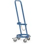 Carrello per bombole in acciaio Fetra, capacità di carico 80kg, per 1 bombola di propano da 11 Ltr