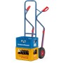 Fetra Stahlrohrkarre, Tragkraft 300 kg, Höhe 1300 mm, Gleitkufen - Detailansicht