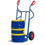 Fetra Stahlrohrkarre, Tragkraft 350 kg, Höhe 1200 mm, breite Schaufel - Detailansicht