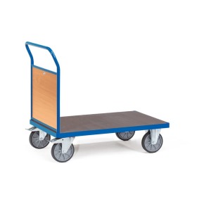 Fetra Stirnwandwagen mit Stirnwand aus Holz + wasserfester Plattform