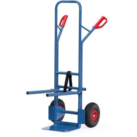 Fetra Stuhlkarre, Lufträder, Tragkraft 300 kg, Höhe 1300 mm, Schaufelbreite 320 mm
