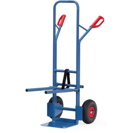 Fetra Stuhlkarre, Lufträder, Tragkraft 300 kg, Höhe 1300 mm, Schaufelbreite 320 mm