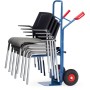 Fetra Stuhlkarre, Lufträder, Tragkraft 300 kg, Höhe 1300 mm, Schaufelbreite 320 mm - Detailansicht
