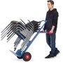 Fetra Stuhlkarre, Tragkraft 300 kg, Höhe 1300 mm, Schaufelbreite 320 mm B1345 - technische Ansicht