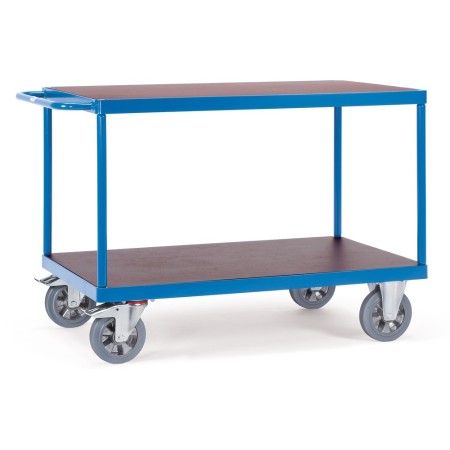Fetra Super-Multi-Vario-Tischwagen mit 2 Ebenen, blau