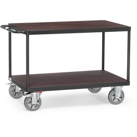 Fetra Super-Multi-Vario-Tischwagen mit 2 Ebenen, Grey Edition