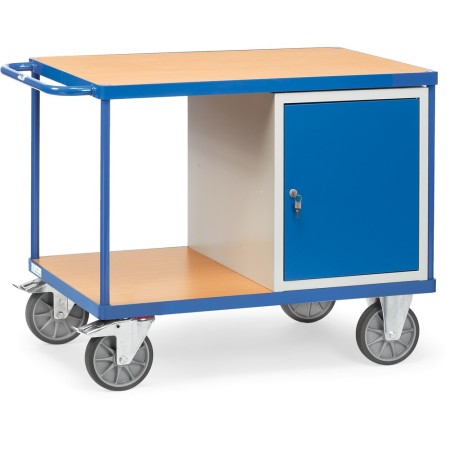 Fetra Tischwagen mit 1 Schrank und 2 Ladeflächen