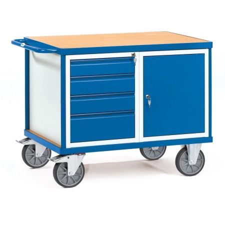 Fetra Tischwagen mit 1 Schrank und 4 Schubladen
