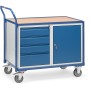 Fetra Tischwagen mit 1 Schrank und 4 Schubladen, umlaufender Rand