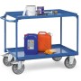 Fetra Tischwagen mit 2 Blechwannen, blau - Detailansicht