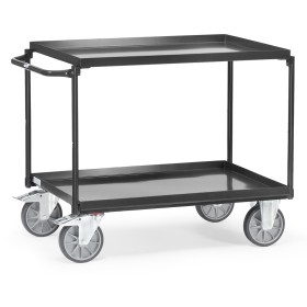Fetra Tischwagen mit 2 Blechwannen, Grey Edition