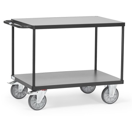 Fetra Tischwagen mit 2 Böden, Grey Edition, Tragkraft 500 / 600 kg