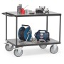 Fetra Tischwagen mit 2 Böden, Grey Edition, Tragkraft 500 / 600 kg - Detailansicht