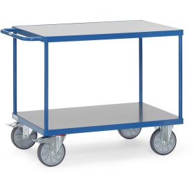 Fetra Tischwagen mit 2 Böden, Hart-PVC-Plattformen