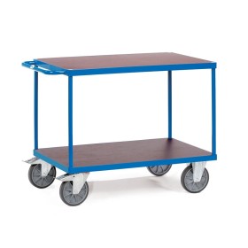 Fetra Tischwagen mit 2 Böden, wasserfeste Plattform, Tragkraft 500 / 600 kg
