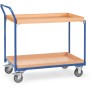 Chariot de table Fetra avec 2 caisses, poignée haute