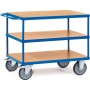 Fetra Tischwagen mit 3 Böden, Tragkraft 500 / 600 kg