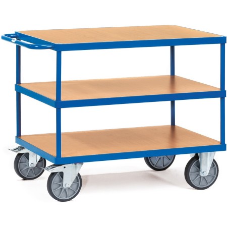 Fetra Tischwagen mit 3 Böden, Tragkraft 500 / 600 kg