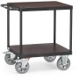 Fetra Tischwagen mit quadratischen Ladeflächen, Grey Edition 700 x 700 mm