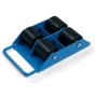 Fetra Transportroller mit 4 Rollen, 3 t, Tragplatte 330 x 220 mm - Detailansicht