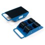 Fetra Transportroller mit 4 Rollen, 3 t, Tragplatte 330 x 220 mm - technische Ansicht