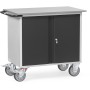 Chariot d'atelier Fetra 2 portes sans cloison centrale, édition Grey