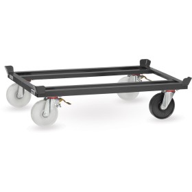 Fetra Trolleys zur Mitnahme auf marktüblichen Routenzuganhängern, 1 Rolle elektr. Leitfähig, Grey Edition
