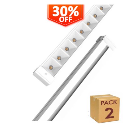 XXLED LED Linearstrahler 28W - HALLE DYNAMICS - UGR19 - für technische Decken - Pack 2 Stück