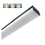 XXLED Lineare LED - Deckenaufbauleuchte 18W - BERGEN - Schwarz - PC - CCT - 59cm