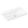 hansgrohe Xelu Q Waschbecken mit Ablage rechts 80 x 48 cm ungeschliffen, mit 1 Hahnloch