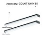 XXLED Lineare LED - Deckenaufbauleuchte 36W - BERGEN - Schwarz - PC - CCT -119cm - Produktansicht