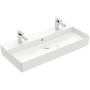 Villeroy & Boch Memento 2.0 Lavabo 100 cm con 2 fori per rubinetto, con troppo pieno - vista dettagliata