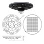 XXLED Solar-LED-Strassenlaterne - GARTEN - ABS - 4000K + Fernbedienung