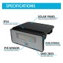 XXLED Solar-LED-Wandleuchte - 1000 Lm - PIR-Bewegungssensor - 4000K - Produktansicht
