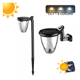 XXLED Solar-Wandleuchte mit 3X1 - 200Lm - CCT - IP54
