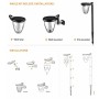 XXLED Lampada solare a parete con 3X1 - 200Lm - CCT - IP54 - vista dettagliata