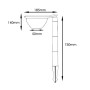 XXLED Lampada solare a parete con 3X1 - 200Lm - CCT - IP54 - vista dettagliata