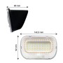 XXLED Solar-Wandleuchte RING mit PIR-Anwesenheitssensor - 5700K+Gelb - Detailansicht